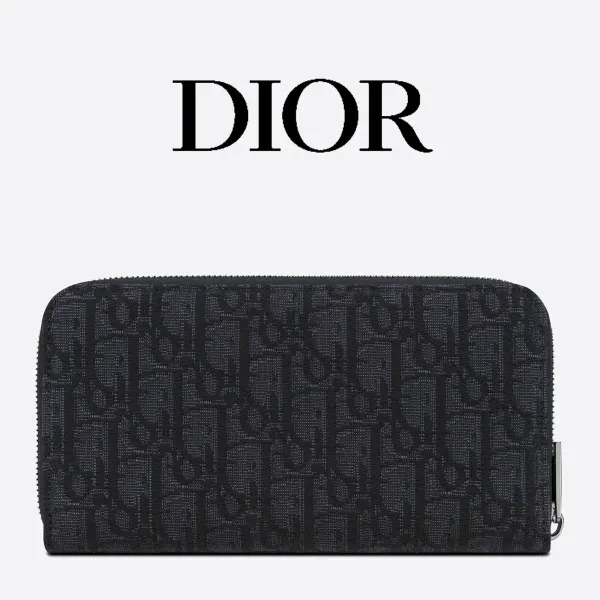 【2026】DIOR*オブリークジャガード ロングウォレット*モノグラム財布 19 x 11 cm