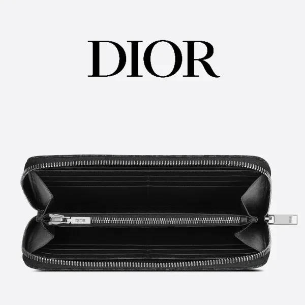 【2026】DIOR*オブリークジャガード ロングウォレット*モノグラム財布 19 x 11 cm
