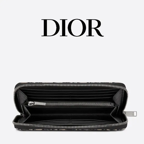 【2026】DIOR*オブリークジャガード ロングウォレット*モノグラム財布 19 x 11 cm