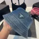 【2026】PRADA 春夏向けのタイダイデニムベースボールキャップとバケットハット