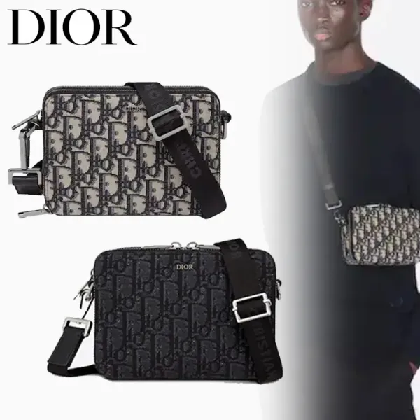 【2026】DIOR★オブリーク ジャカード ショルダーバッグ 17*12.5*5cm