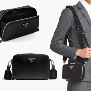 【2026】PRADA プラダ ブリック サフィアーノレザー バッグ 19*12.5*5.5cm