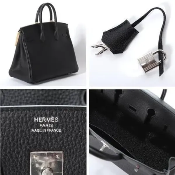 【2026】HERMES エルメス バーキン 25cm トゴ ブラック シルバー金具 25×20×13cm