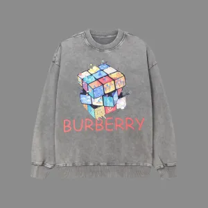 【2026】【BURBERRY   公式旗艦店】バーバリー   丸首の衛衣 スウェットご好評に付き再入荷 241025