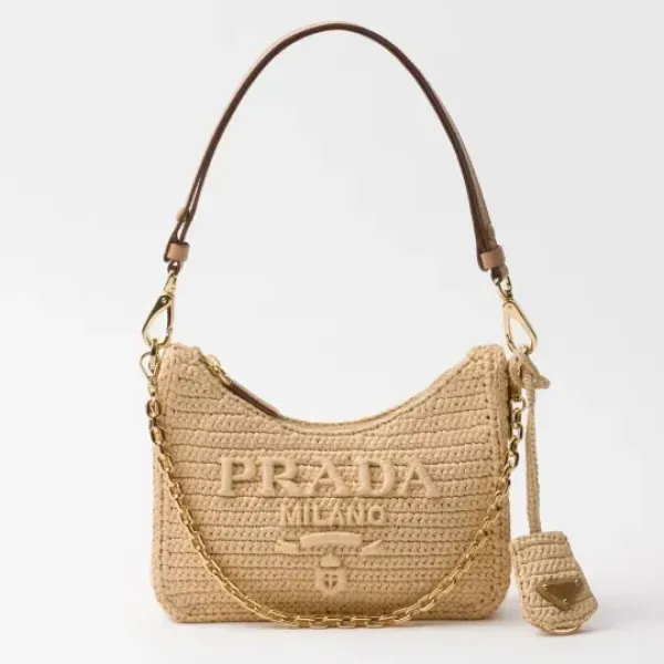【2026】【大人気】PRADA  プラダ◆Re-edition ミニバッグ チェーン ストラップ付  22*18*6CM  240920