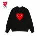 【2026】【COMME DES GARCONS PLAY公式旗艦店】コム デ ギャルソン プレイ丸首の衛衣 スウェット ご好評に付き再入荷 240816