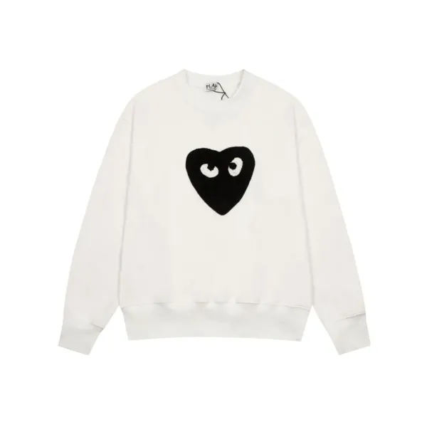 【2026】【COMME DES GARCONS PLAY公式旗艦店】コム デ ギャルソン プレイ丸首の衛衣 スウェット ご好評に付き再入荷 240816