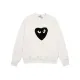 【2026】【COMME DES GARCONS PLAY公式旗艦店】コム デ ギャルソン プレイ丸首の衛衣 スウェット ご好評に付き再入荷 240816