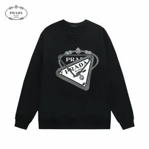 【2026】【PRADA 公式旗艦店】プラダ  丸首の衛衣 スウェットご好評に付き再入荷 240809