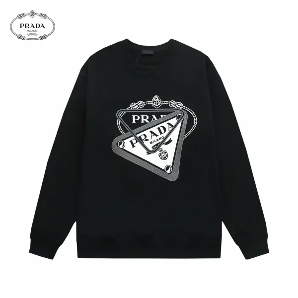 【2026】【PRADA 公式旗艦店】プラダ  丸首の衛衣 スウェットご好評に付き再入荷 240809
