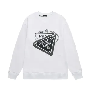 【2026】【PRADA 公式旗艦店】プラダ  丸首の衛衣 スウェットご好評に付き再入荷 240809