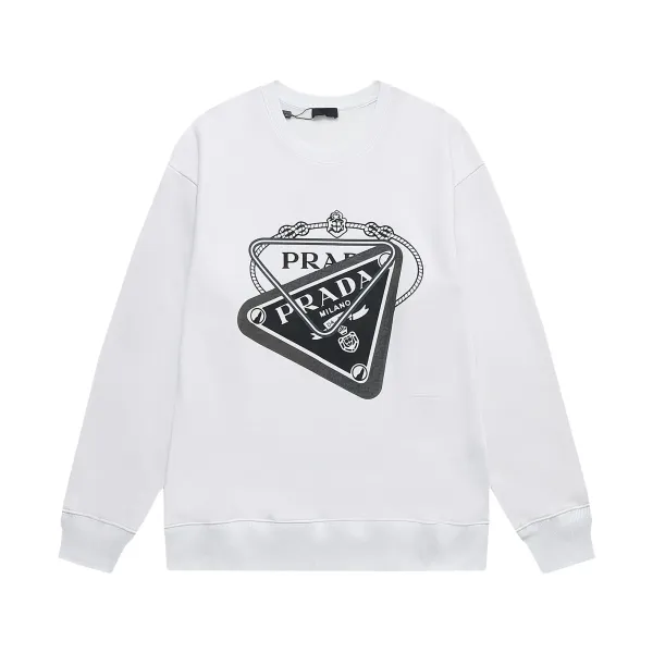 【2026】【PRADA 公式旗艦店】プラダ  丸首の衛衣 スウェットご好評に付き再入荷 240809
