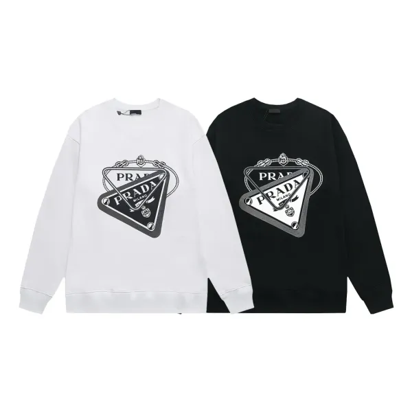【2026】【PRADA 公式旗艦店】プラダ  丸首の衛衣 スウェットご好評に付き再入荷 240809