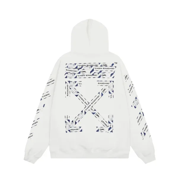 【2026】【OFF-WHITE  公式旗艦店】オフホワイトパーカースウェットご好評に付き再入荷 240806