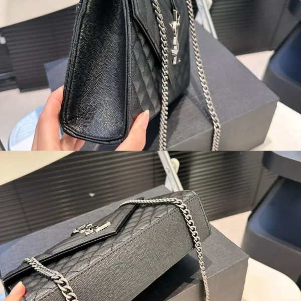 【2026】【YSL SAINT LAURENT 公式旗艦店】サンローラン   斜めがけバッグ 当日出荷 好評に付き再入荷！21*15CM  240722