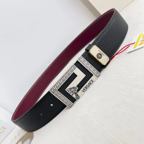 【2026】【VERSACE】(ヴェルサーチ) 3.8cmベルト メンズ 24706