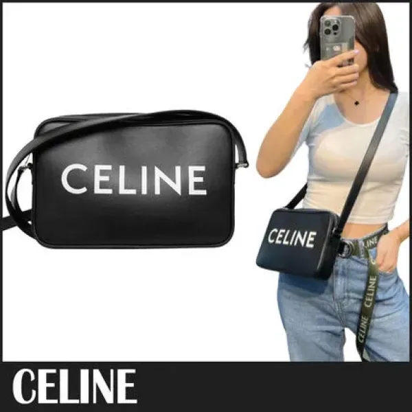【2026】CELINE セリーヌミディアム メッセンジャーバッグ / CELINEプリント入り