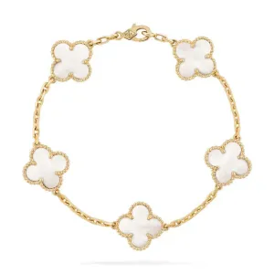 【2026】【Vancleef & Arpels】 ヴィンテージ アルハンブラ ブレスレット、5モチーフ