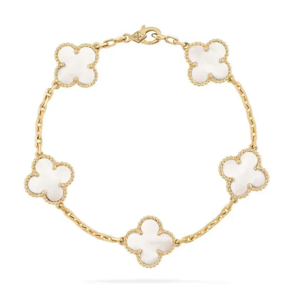 【2026】【Vancleef & Arpels】 ヴィンテージ アルハンブラ ブレスレット、5モチーフ