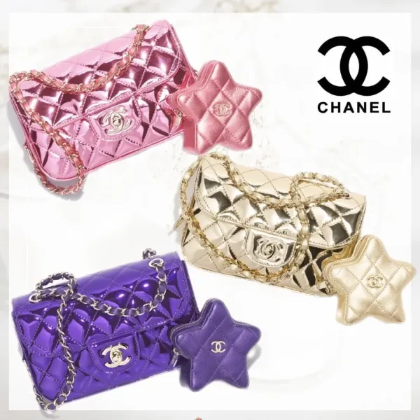 【2026】Cruise CHANEL シャネルミニフラップバッグ＆スターコインケース付 12.5 × 19 × 5 cm