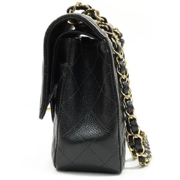 【2026】【CHANEL】シャネル マトラッセ25Wフラップチェーンショルダーバッグ A01112 キャビアスキン 24 cm × 16 cm × 7 cm