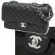 【2026】【CHANEL】シャネル マトラッセ25Wフラップチェーンショルダーバッグ A01112 キャビアスキン 24 cm × 16 cm × 7 cm