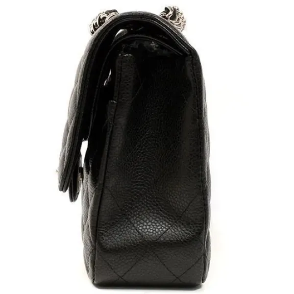 【2026】【CHANEL】シャネル マトラッセ25Wフラップチェーンショルダーバッグ A01112 キャビアスキン 24 cm × 16 cm × 7 cm