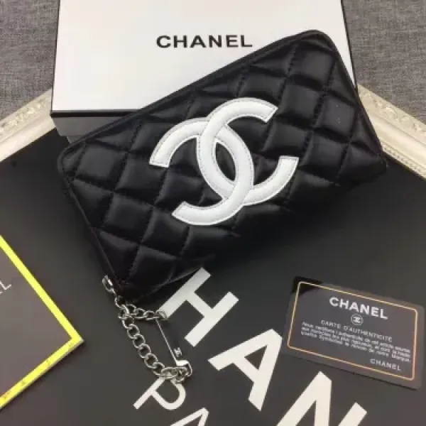 【2026】【CHANEL】シャネル人気の新作バカ売れ商品菱形チェック柄の刺しゅう入りバラ財布