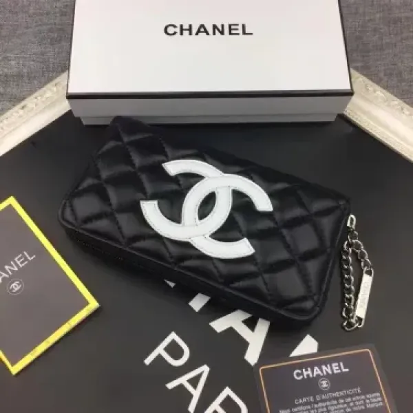 【2026】【CHANEL】シャネル人気の新作バカ売れ商品菱形チェック柄の刺しゅう入りバラ財布