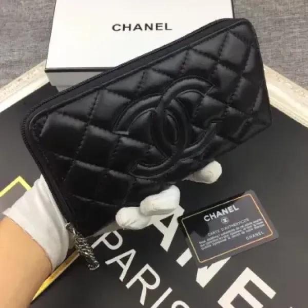 【2026】【CHANEL】シャネル 人気の新作バカ売れ商品菱形チェック柄の刺しゅう入りバラ財布 19.5*10.5cm