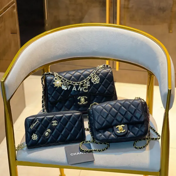 【2026】【CHANEL】 シャネル定番人気 ミニ マトラッセ☆CHANEL☆Mini Flap Bag3点セット お得