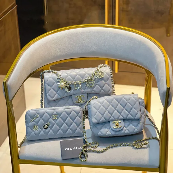 【2026】【CHANEL】 シャネル定番人気 ミニ マトラッセ☆CHANEL☆Mini Flap Bag3点セット お得