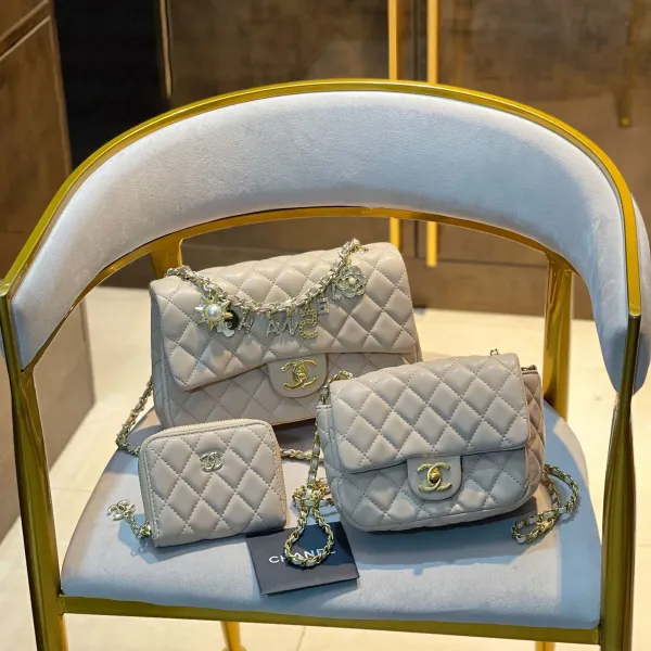 【2026】【CHANEL】 シャネル定番人気 ミニ マトラッセ☆CHANEL☆Mini Flap Bag3点セット お得