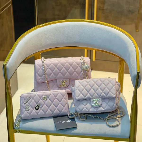 【2026】【CHANEL】 シャネル定番人気 ミニ マトラッセ☆CHANEL☆Mini Flap Bag3点セット お得