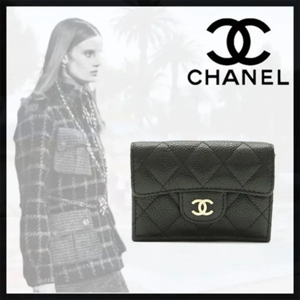 【2026】【CHANEL】 大人気☆CHANEL☆*シャネル マトラッセ 三つ折り財布 ミニ財布 7.5×12×2.5cm