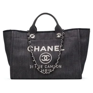【2026】Chanel Deauville Large Tote チェーン付 デニム トートバッグ