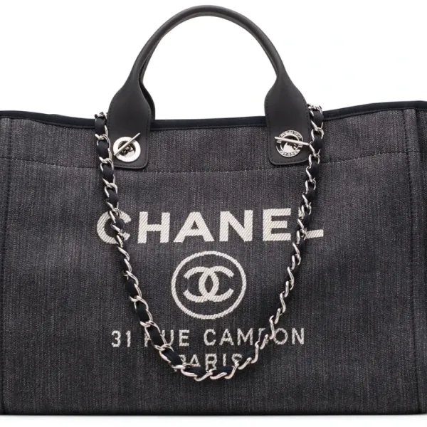【2026】Chanel Deauville Large Tote チェーン付 デニム トートバッグ