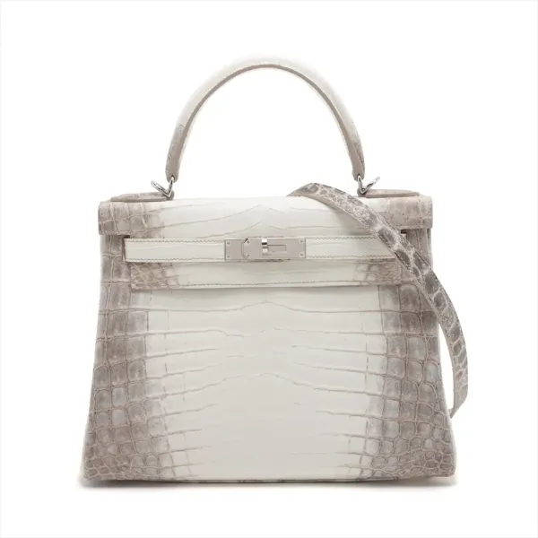 【2026】【HERMES   公式旗艦店】ハンドバッグエルメス ケリー25ニロティカスマット ヒマラヤ シルバー金具