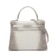 【2026】【HERMES   公式旗艦店】ハンドバッグエルメス ケリー25ニロティカスマット ヒマラヤ シルバー金具