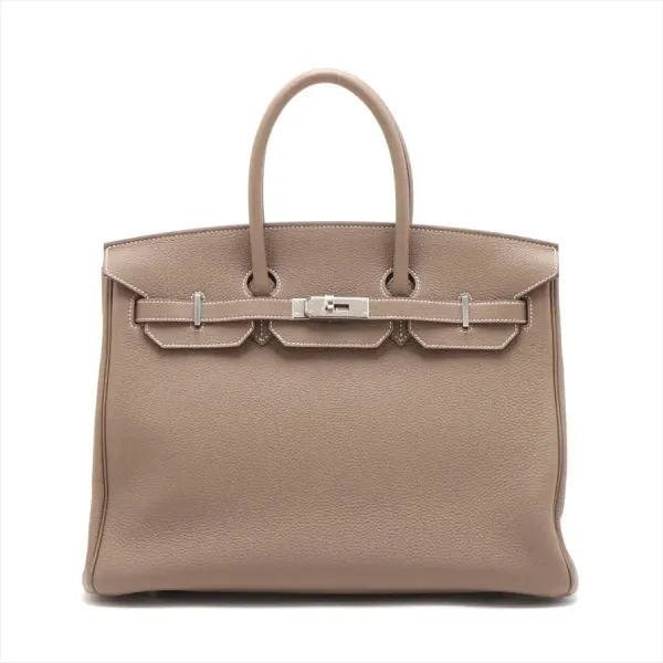 【2026】【HERMES   公式旗艦店】ハンドバッグエルメス バーキン35 トゴ エトゥープ シルバー金具 35*27.5*18.5cm