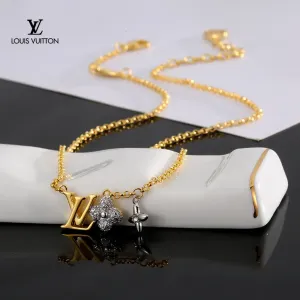【2026】LV【LOUIS VUITTON】ネックレス、新しいネックレス万能シンプルファッションオーナメント