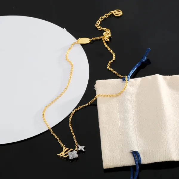 【2026】LV【LOUIS VUITTON】ネックレス、新しいネックレス万能シンプルファッションオーナメント