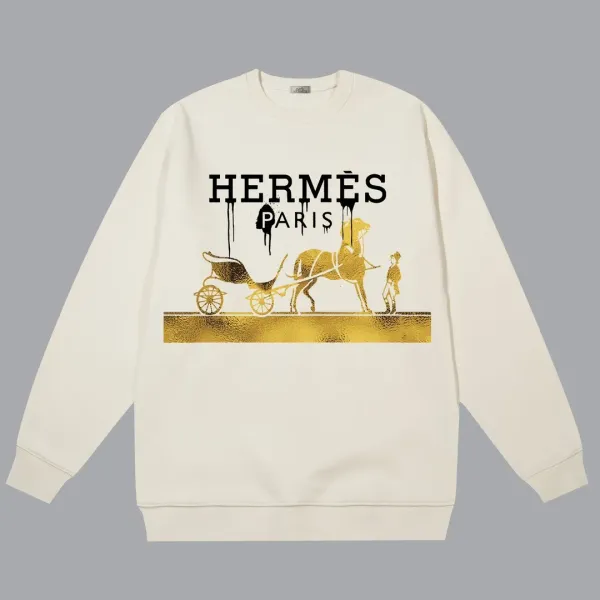 【2026】【HERMES 公式旗艦店】エルメス  丸首の衛衣 スウェットご好評に付き再入荷！