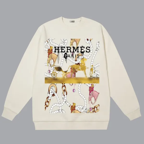 【2026】【HERMES 公式旗艦店】エルメス  丸首の衛衣 スウェットご好評に付き再入荷！