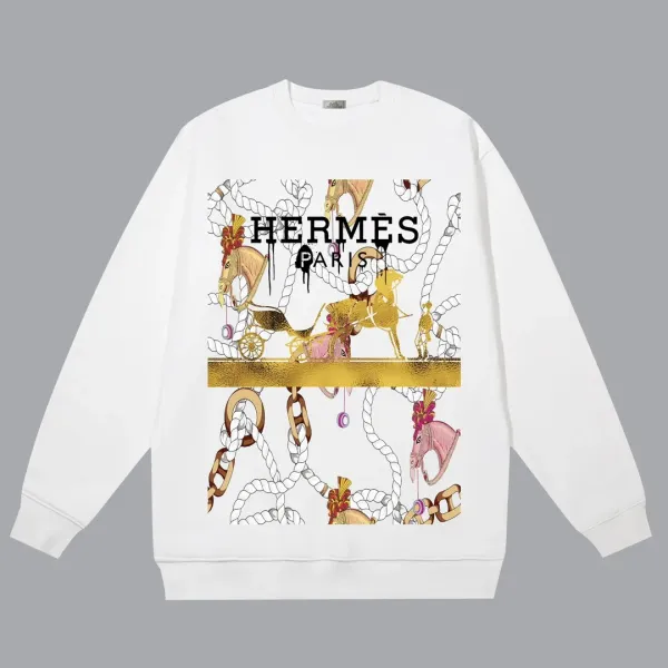 【2026】【HERMES 公式旗艦店】エルメス  丸首の衛衣 スウェットご好評に付き再入荷！