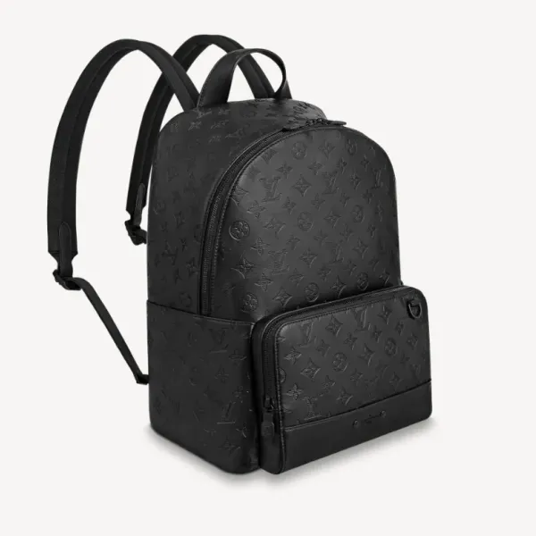 【2026】Louis Vuitton LV ヴィトン モノグラム リュック グレー 黒 シンプル 長財布 入る 33 x 41 x 18 cm