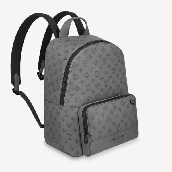 【2026】Louis Vuitton LV ヴィトン モノグラム リュック グレー 黒 シンプル 長財布 入る 33 x 41 x 18 cm