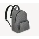 【2026】Louis Vuitton LV ヴィトン モノグラム リュック グレー 黒 シンプル 長財布 入る 33 x 41 x 18 cm
