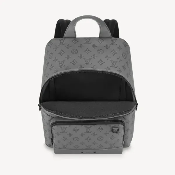 【2026】Louis Vuitton LV ヴィトン モノグラム リュック グレー 黒 シンプル 長財布 入る 33 x 41 x 18 cm
