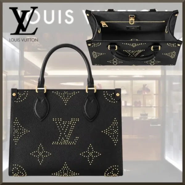 【2026】Louis Vuitton LV 【ブラックでエレ女感オンザゴー】ルイヴィトン　トートバッグ M46733 24.8 x 19.0x 11.4cm